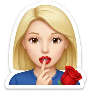 A woman with a big breast and ass. Sucking  a BBC  sticker