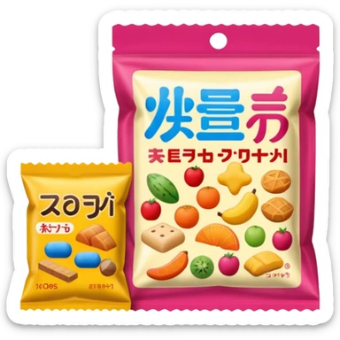 japan packaged snacks  sticker