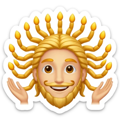 God with a thousand arms sticker