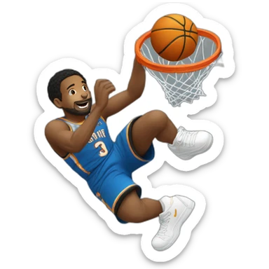 Baskteur qui dunk sticker