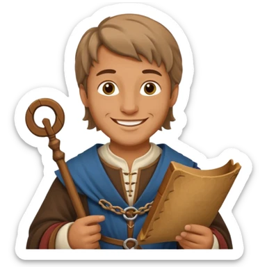 merchant in medieval time  sticker