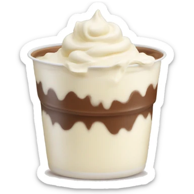 big-milks and ribbon soft cream sticker