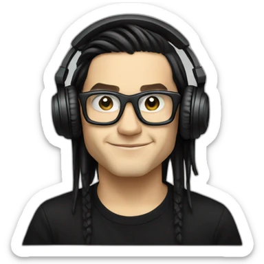 skrillex dj sticker