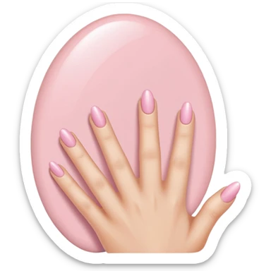 Light pink nails sticker