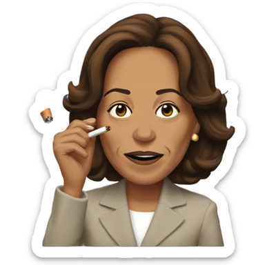 Kamala Harris Smoking A Cigarette  sticker