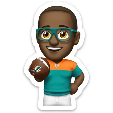 Miami dolphins winning the Super Bowl sticker