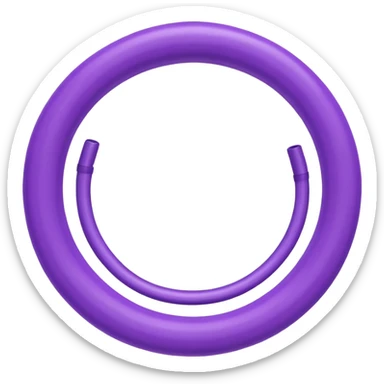 purple hula hoop sticker