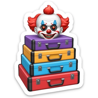 Stack of DVD horror movies sticker