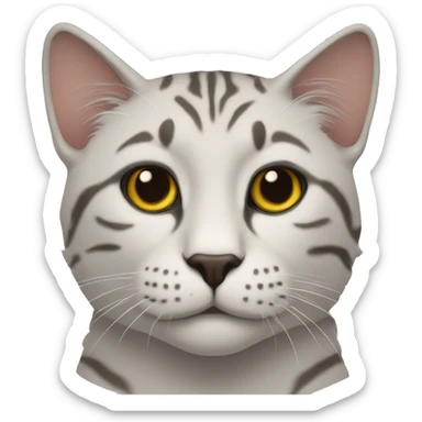 Кот курит сигарету  sticker