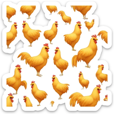 Pollo jirafa sticker
