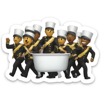 marching tub sticker