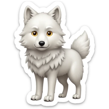 Lobo blanco sticker