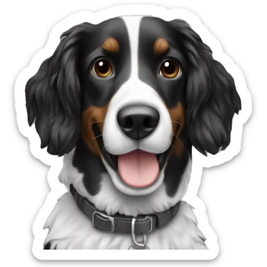 Aussie no dog black and white  sticker