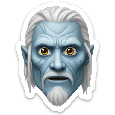 white walker realistic sticker