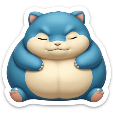 Snorlax Pokemon sticker
