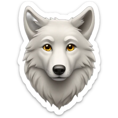 Un loup amoureux  sticker
