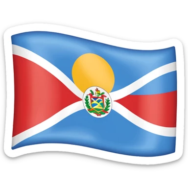 Flag of Rodrigues island sticker