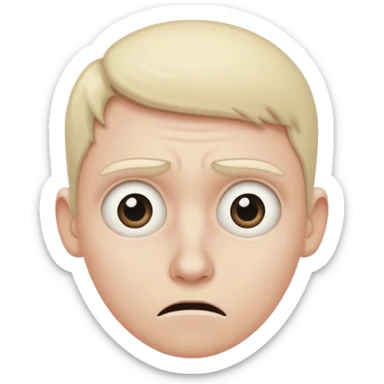 Fear and worried mixed sticker