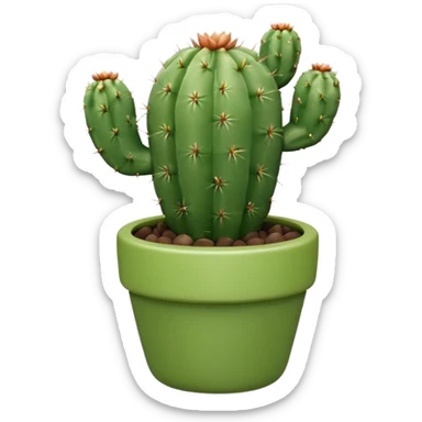 Mini cactus pot  sticker