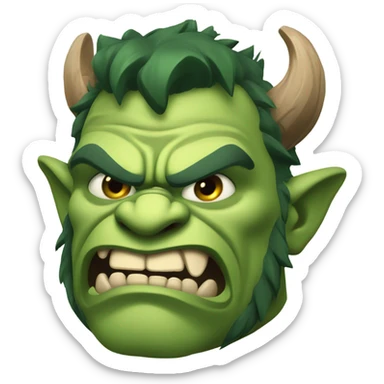 green ogre sticker