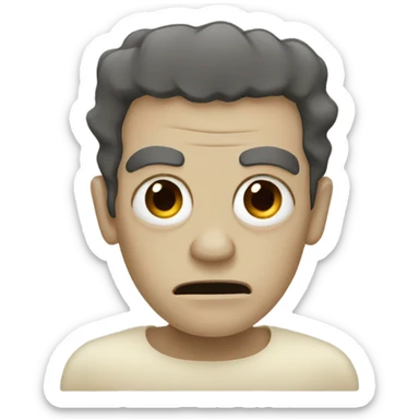 Beige Frankenstein  sticker