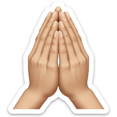 pray hands sticker