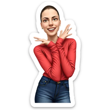 happy boy in stylish outfit sticker