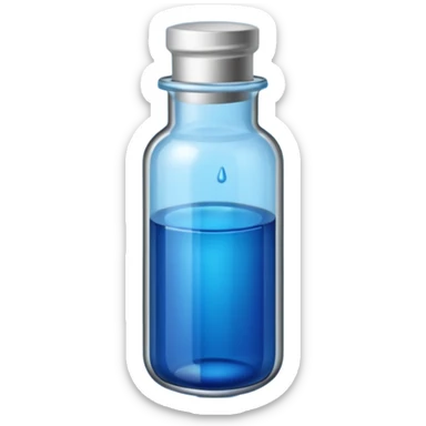 blue vial sticker