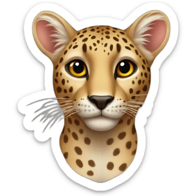 Léopard kangourou sticker