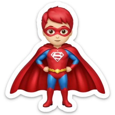 Cape-Wearing Super Fruit sticker