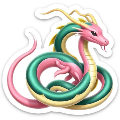 Cresselia-Seviper-Milotic-Rayquaza-fusion sticker