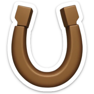 horseshoe magnet sticker