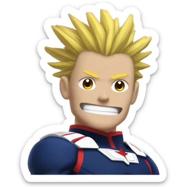 all might from my hero acadamia sticker