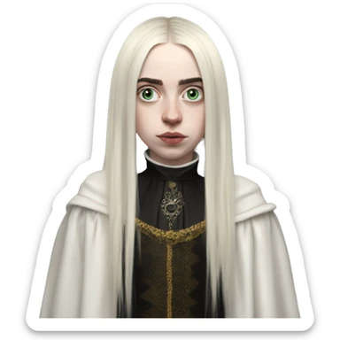 Billie Eilish meets Gothic Renaissance sticker