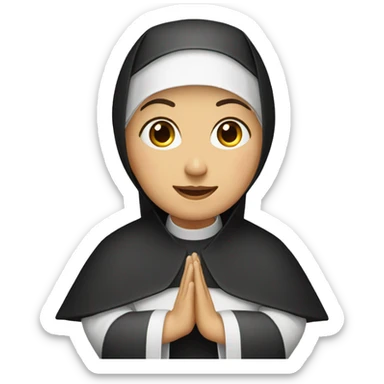 Eastern Orthodox nun sticker