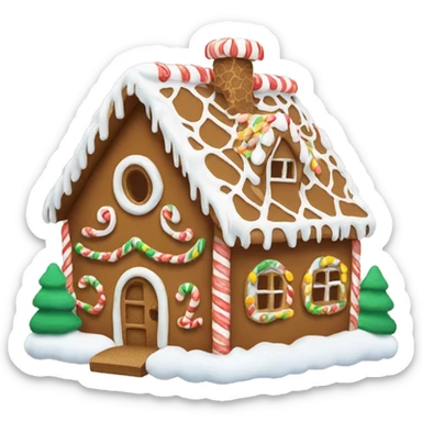 gingerbread house sticker