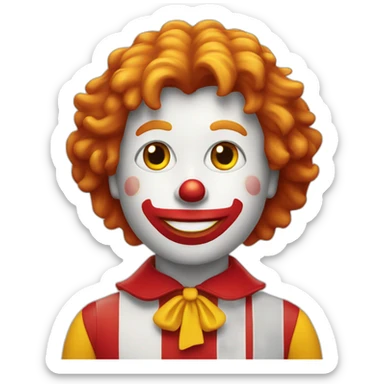 Ronald Mcdonald's sticker