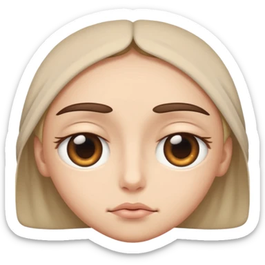 Eyes that fall asleep sticker