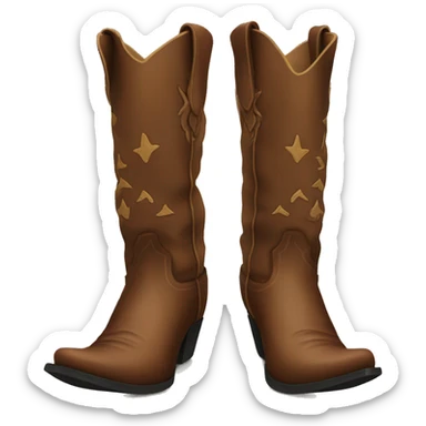 Cowboy boot sticker
