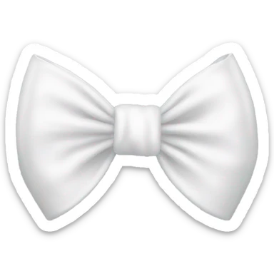 white bow sticker