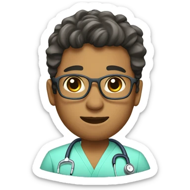 doctor scrubs, no person just the clothes sticker