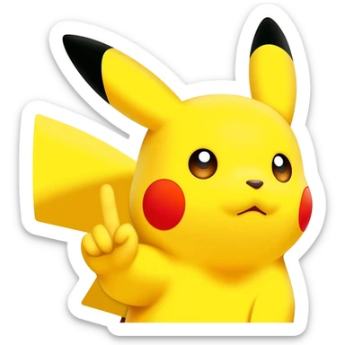 Pikachu 🖕🏻 sticker