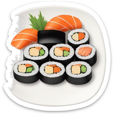 plate of sushi sticker