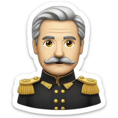 german dictator with a mustache sticker