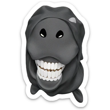 teeth among the grass sticker