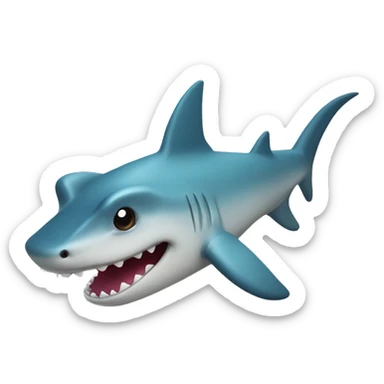cute hammerhead shark sticker