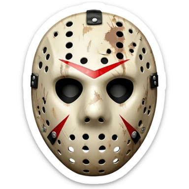jason voorhees só o rosto sticker