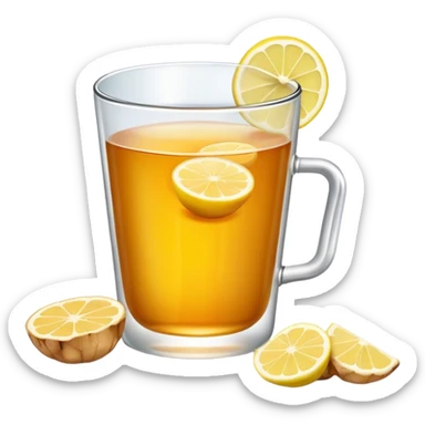 ginger lemon honey sticker