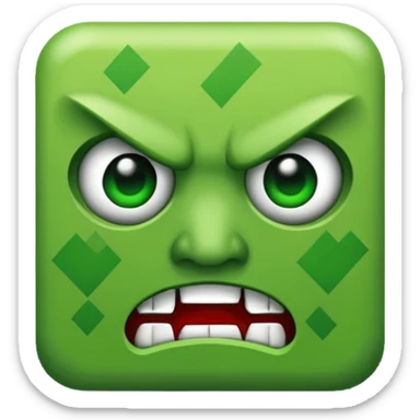 creeper face sticker
