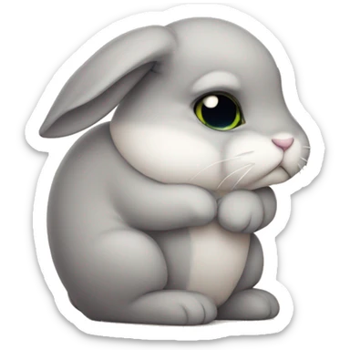 sad bunny sticker